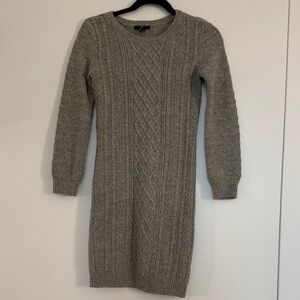 H&M | Cable Knit Long-Sleeve Sweater Dress